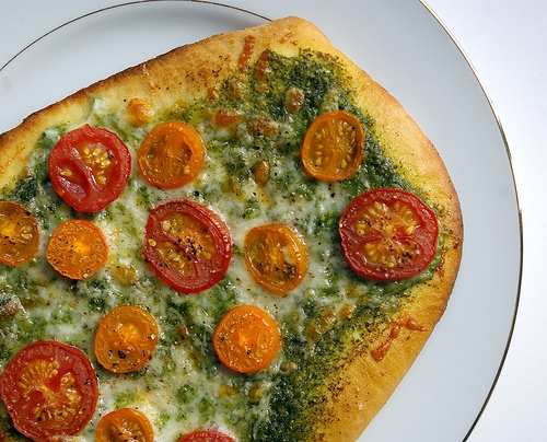 Ricetta pizza al Pesto Genovese Foto