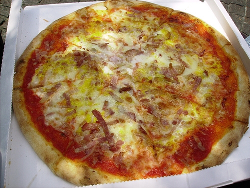 Ricetta Pizza alla Carbonara Foto