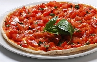Ricetta pizza Bruschetta Foto