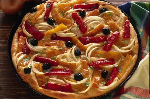 Ricetta pizza Multicolore ai peperoni Foto