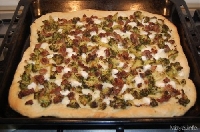 Ricetta pizza rustica con Salsiccia e Broccoli Foto
