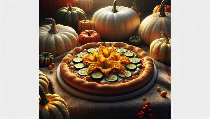 Foto Le ricette delle pizze con fiori di zucca